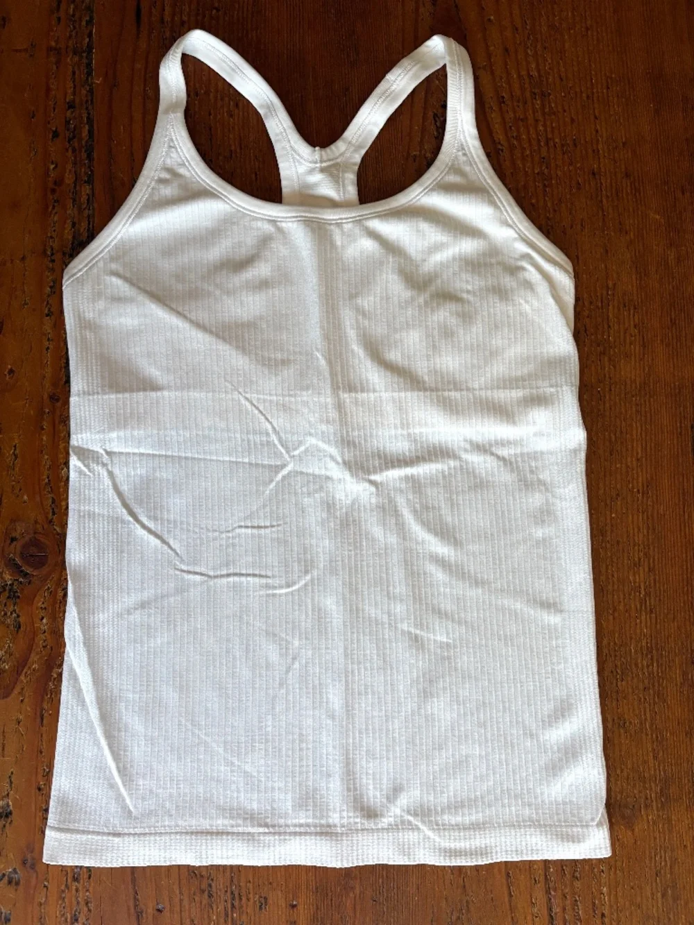 Lululemon Ebb to Street Ribbed Racerback Tank White Size 10, Bra